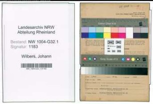 Entnazifizierung Johann Wilbers , geb. 27.12.1888 (Stadtinspektor)
