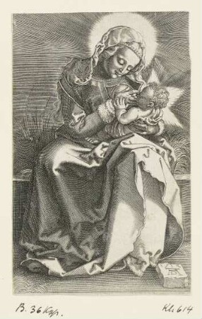 Maria, das Kind stillend