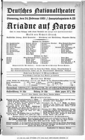 Ariadne auf Naxos