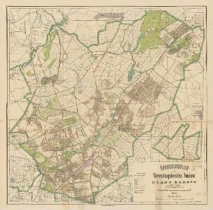 Übersichtsplan des Verwaltungsbezirks Pankow. Stadt Berlin