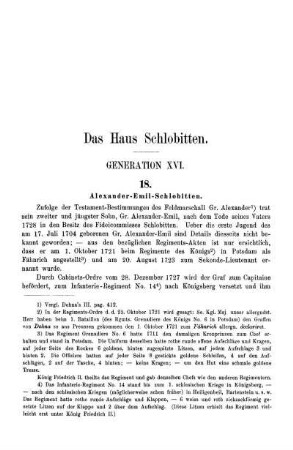 Das Haus Schlobitten. Generation XVI