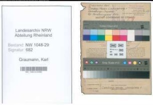 Entnazifizierung Karl Graumann , geb. 16.03.1916 (Beamter)