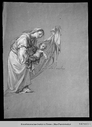 Figurenstudie: Frau mit Kind (Maria mit Kind)