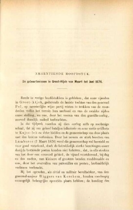 Negentiende hoofdstuk. De gebeurtenissen in Groot-Atjeh van Maart tot Juni 1876