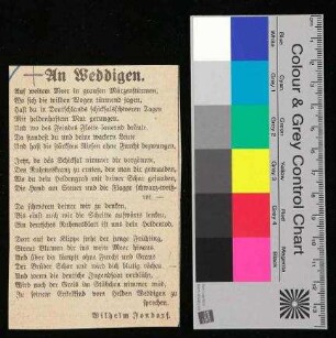 An Weddigen