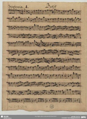 Anonymus, Sinfonien, F-Dur