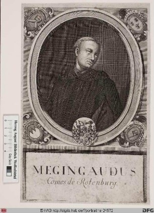 Bildnis Megingoz (Megingaud), 753-785 Bischof von Würzburg