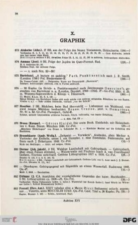 Graphik (Nr. 873-933)