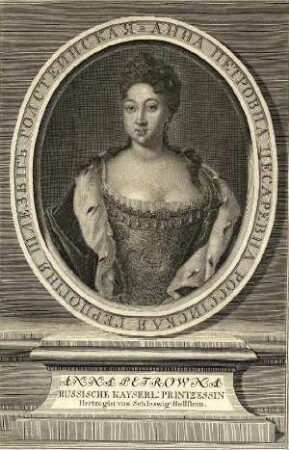 Bildnis von Anna Petrowna (1708-1728), Herzogin von Schleswig-Holstein-Gottorf