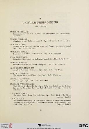 Gemälde neuer Meister (nr.725-742)