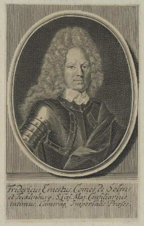 Bildnis des Fridericus Ernestus de Solms et Tecklenburg