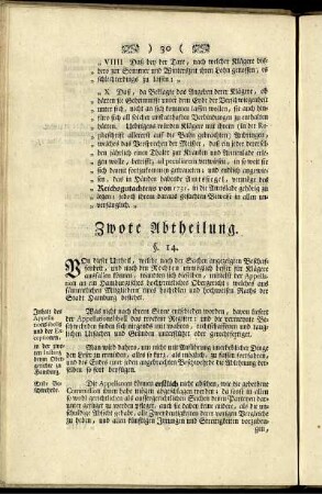 Zwote Abtheilung.