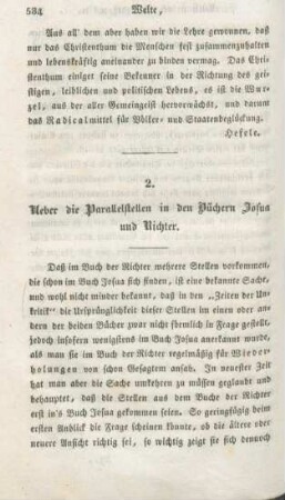 584-608 Ueber die Parallelstellen in den Büchern Josua und Richter