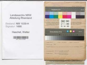 Entnazifizierung Walter Haschet , geb. 17.02.1891 (Direktor)