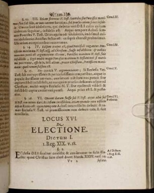 Locus XVI. De Electione.