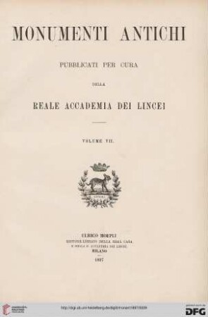 7: Monumenti antichi