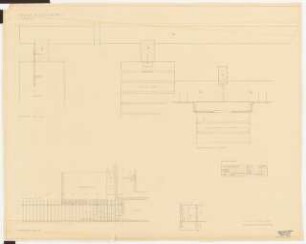 Garten Hüngsberg: Detailplan Pergola 1:50 und 1:2