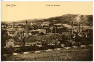 Bad Sulza. Saline und Bahnhof