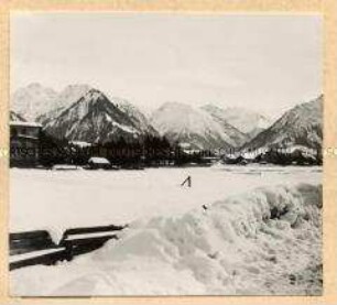 Verschneite Landschaft in Oberstdorf im Allgäu