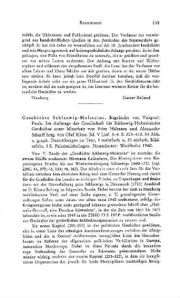 Geschichte Schleswig-Holsteins, begründet von Volquart Pauls, im Auftrage der Gesellschaft für Schleswig-Holsteinische Geschichte unter Mitarbeit von Fritz Hähnsen und Alexander Scharff hrsg. von Olaf Klose, Bd. 5, Lieferung 3 und 4 : Neumünster, Wachholtz, 1960