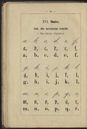 XVI. Buntes