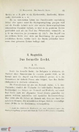 II. Hauptstück