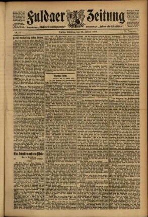 Ausgabe vom Dienstag, den 16. Januar 1906.
