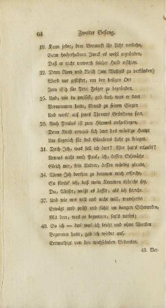 [Zweiter Gesang] (unvollständig)