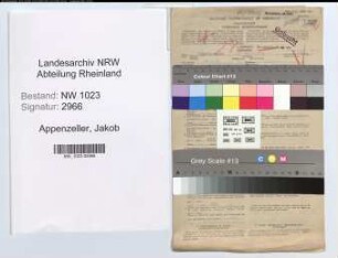 Entnazifizierung Jakob Appenzeller , geb. 29.06.1897 (Postinspektor)