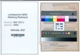 Entnazifizierung Rolf Gleineke , geb. 21.04.1915 ()