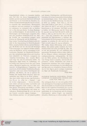 [Rezension von: Elizabeth Wheeler Manwaring, Italian landscape in Eighteenth century England, New York 1925]