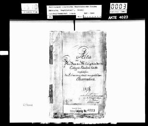 Bau des Mittelgebäudes des Kollegs Paulini und des magnetischen Observatoriums