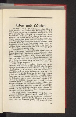 Leben und Wirken