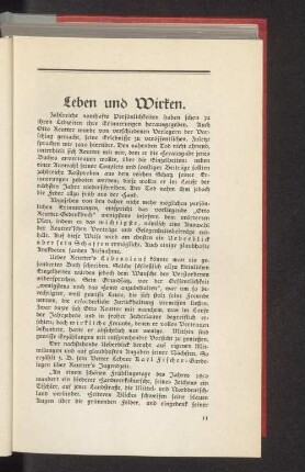 Leben und Wirken