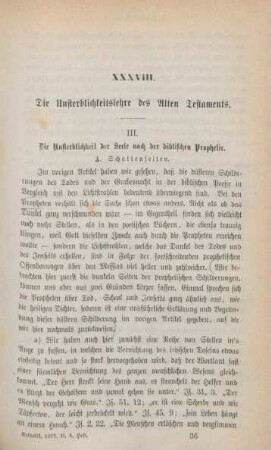 561-577 Die Unsterblichkeitslehre des Alten Testaments