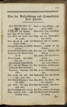 Von der Auferstehung und Himmelfahrt Jesu Christi.