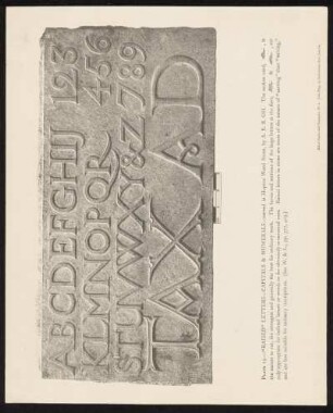 Plate 15. "Raised" Letters, Capitals & Numerals