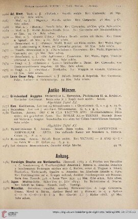 Antike Münzen (Nr. 2477 - 2483)