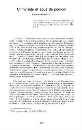 135-151, 9. Criminalité et abus de pouvoir