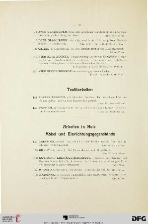 Textilarbeiten (Nr. 151-152)