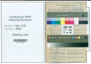 Entnazifizierung Paul Geerling , geb. 22.10.1903 (Verw.-inspektor)