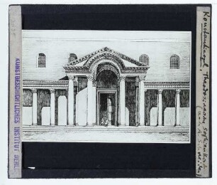 Istanbul, Hagia Sophia : Aufriss, Rekonstruktion des theodosianischen Baus.