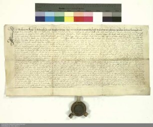 Revers Valentins von Geyso zu Völkershausen und Mansbach bezüglich der Belehnung mit einem Teil des Schlosses in Mansbach und weiteren im Einzelnen aufgeführten Lehen durch Joachim [von Gravenegg], Abt von Fulda