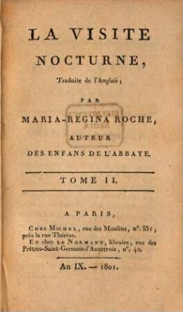 La visite nocturne, 2