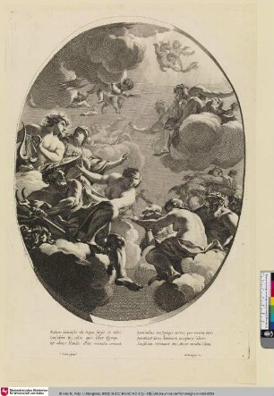 [Die Versammlung der Götter im Olymp; L'assemblée des Dieux dans l'Olympe]