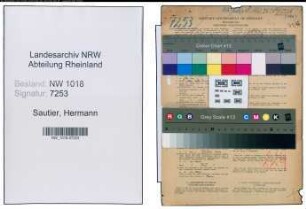 Entnazifizierung Hermann Sautier , geb. 03.04.1888 ()