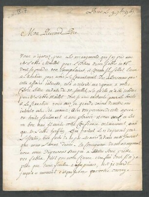 [Brief von Joseph-Gérard Barbou an François-Joseph Terrasse Desbillons]