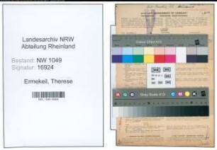 Entnazifizierung Therese Ermekeil , geb. 09.08.1886 (Lehrerin)