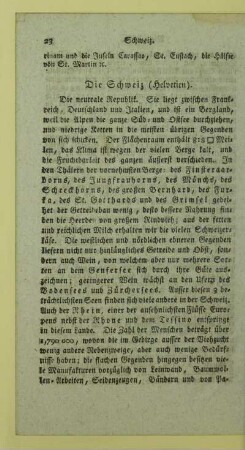 Die Schweiz (Helvetien)