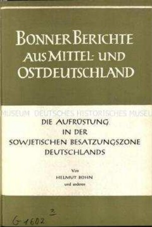 Veröffentlichung über die Aufrüstung in der DDR